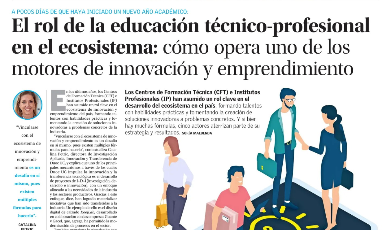 El rol de la educación técnico-profesional en el ecosistema: cómo opera uno de los motores de innovación y emprendimiento