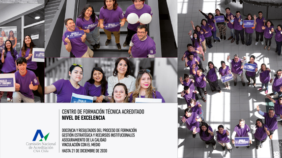 CFT Acreditado en Nivel de Excelencia, por 6 años.